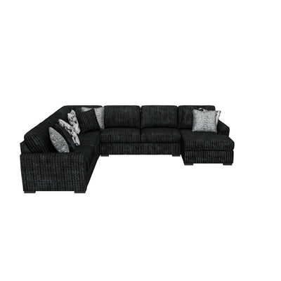 Midnight-Madness 4-Piece Sectional with Chaise