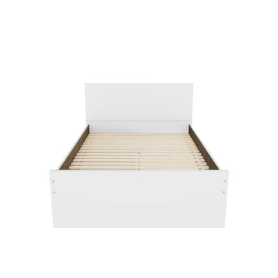 Onita Full Panel Platform Bed with 1 Side Storage