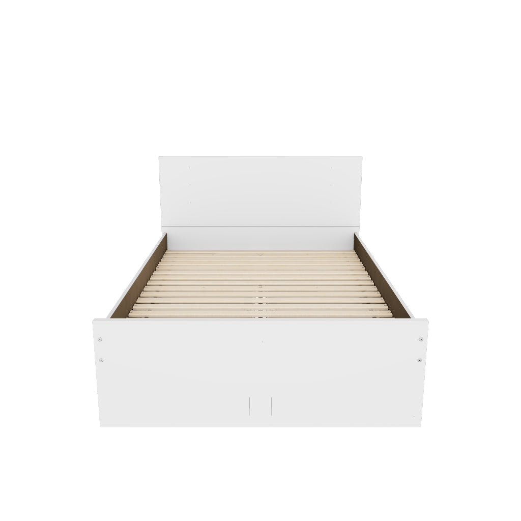Onita Full Panel Platform Bed with 2 Side Storage