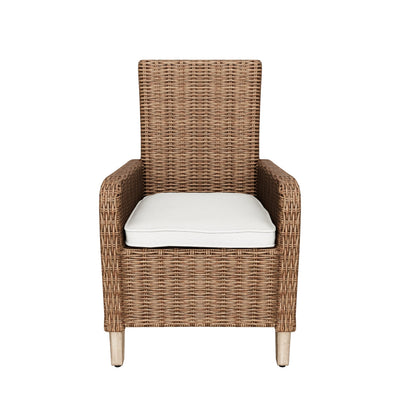 كرسي بذراعين مع وسادة