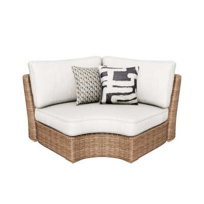 كرسي زاوية منحنٍ مع وسادة