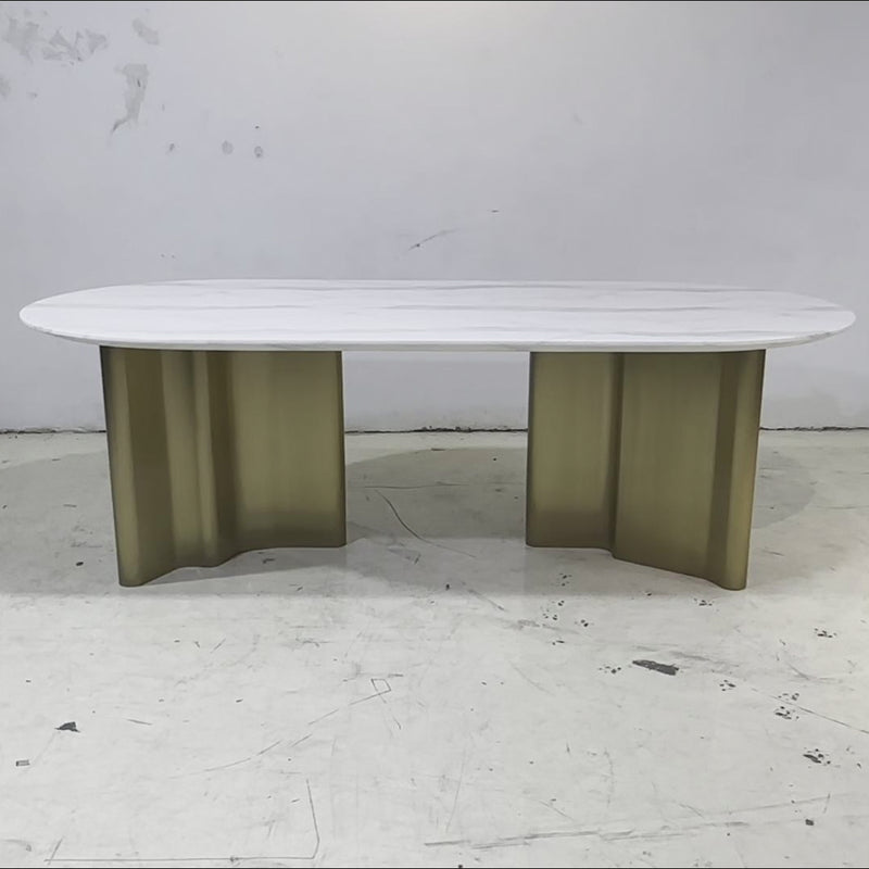Oval Marble Dining Table