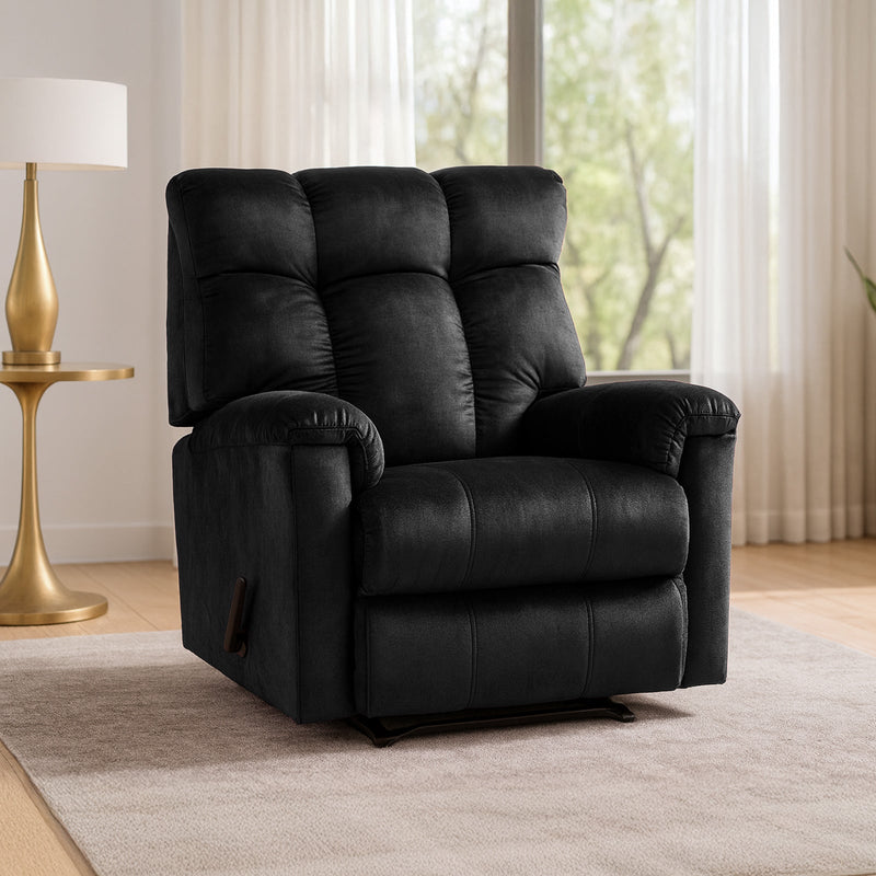 Prime Comfort | Velvet Rocking Recliner Chair - Al Rugaib Furniture
