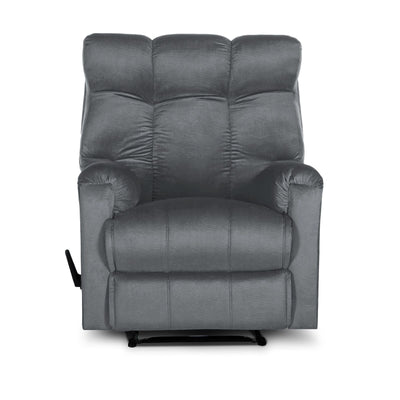 Prime Comfort | Velvet Rocking Recliner Chair - Light Beige - Al Rugaib Furniture
