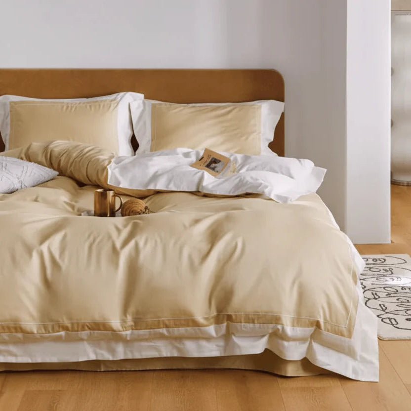 Printed Fabric Yellow Bedding Set-KING Coverlet Sets| Roots Furniture