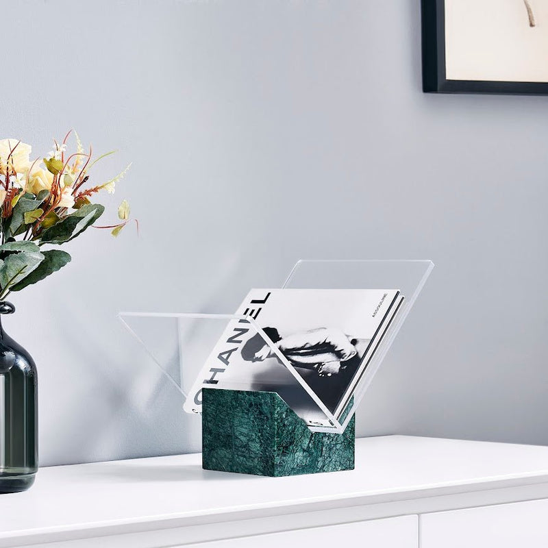 Pristine Book holder with Green marble Base - Al Rugaib Furniture