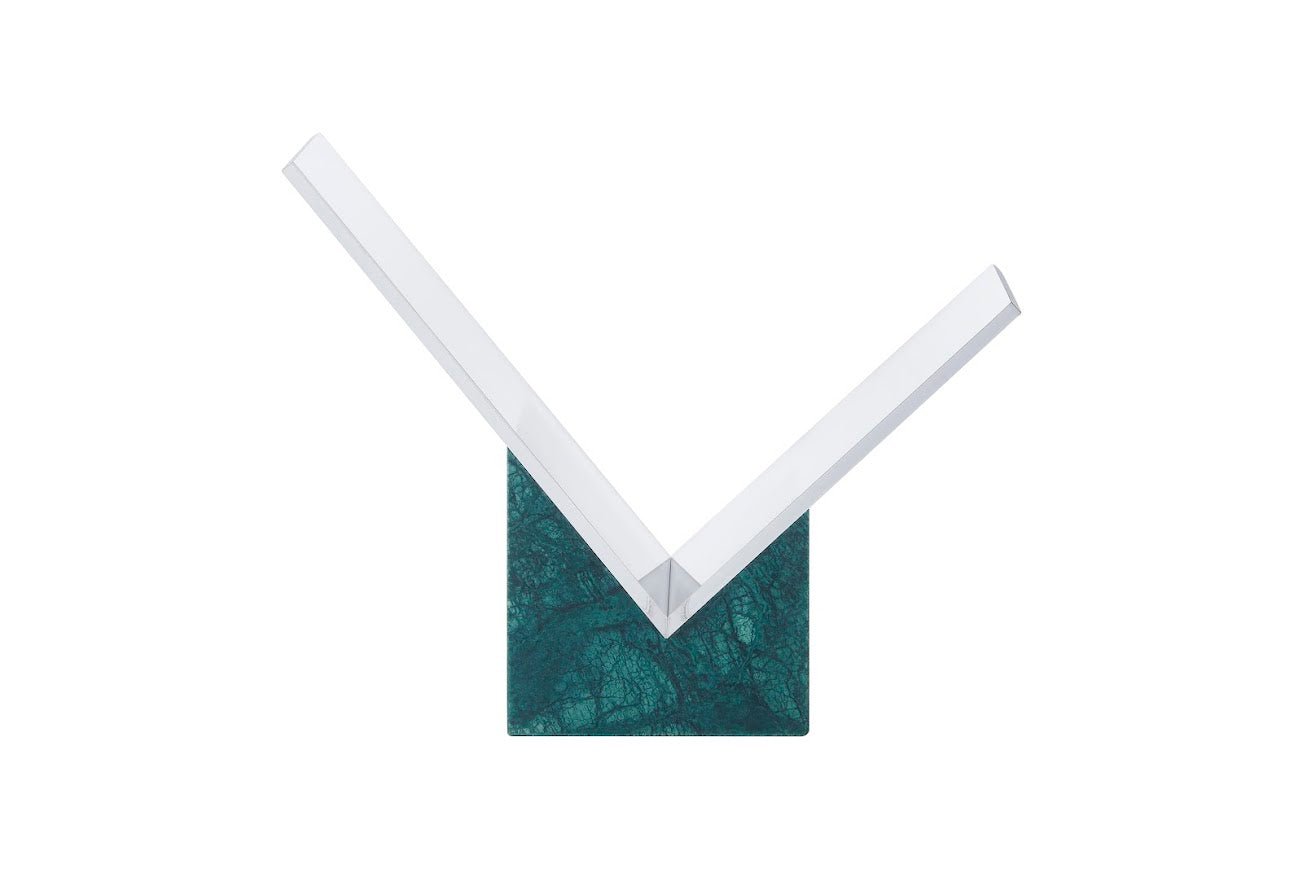 Pristine Book holder with Green marble Base Bookcases| Roots Furniture