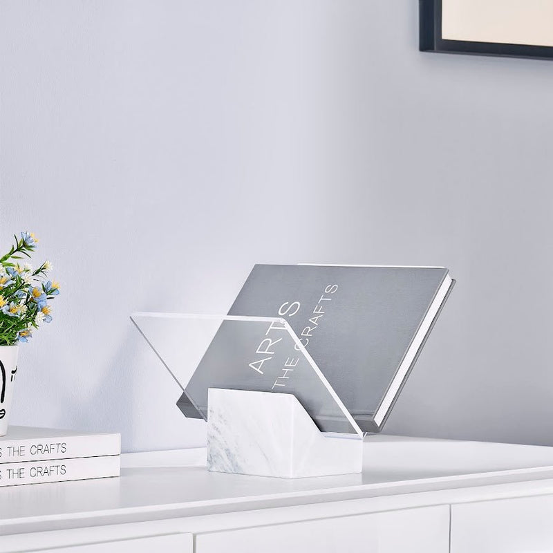 Pristine Book holder with White marble Base - Al Rugaib Furniture