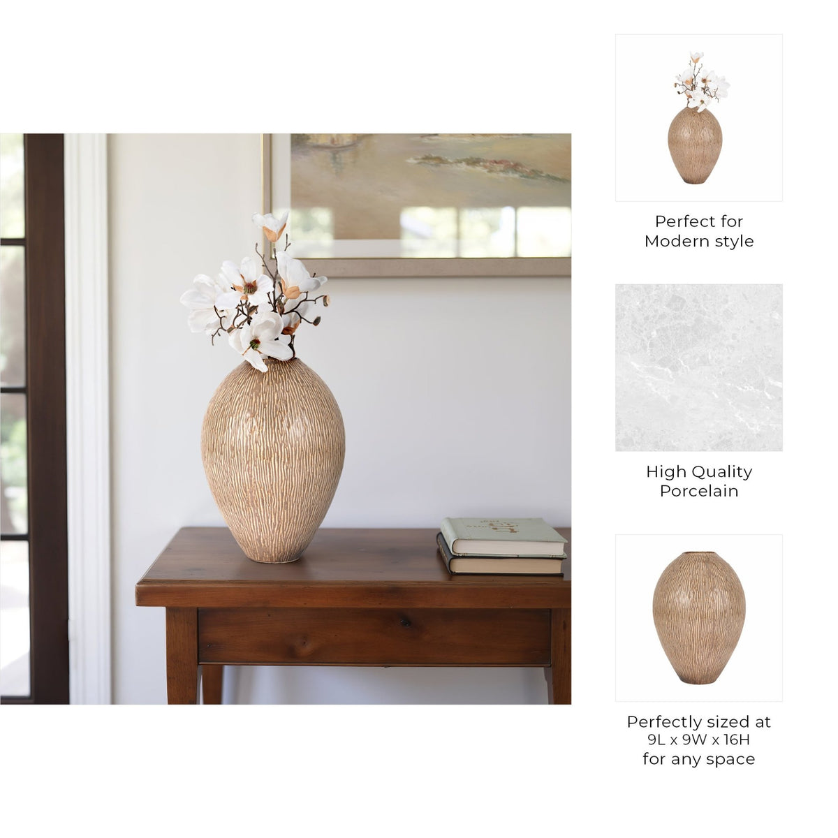 PROCIDA VASE, BROWN Vases and Jars| Sagebrook Home
