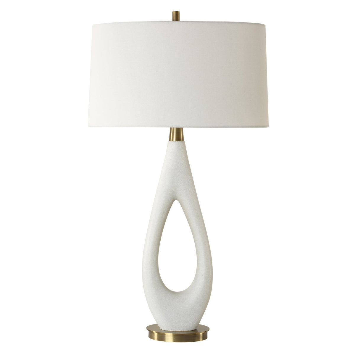 Promenade White Table Lamp Table Lamps| Uttermost