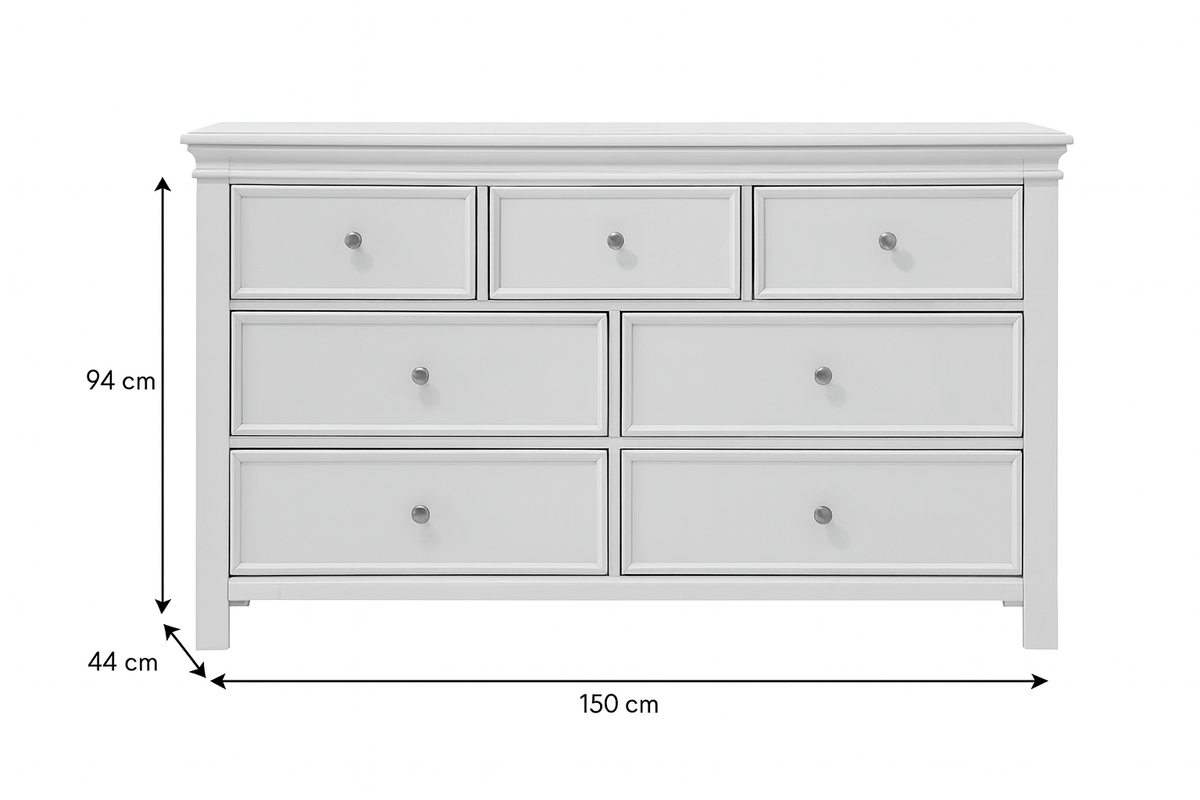 Provence White Wood Dresser Dressers| Roots Furniture