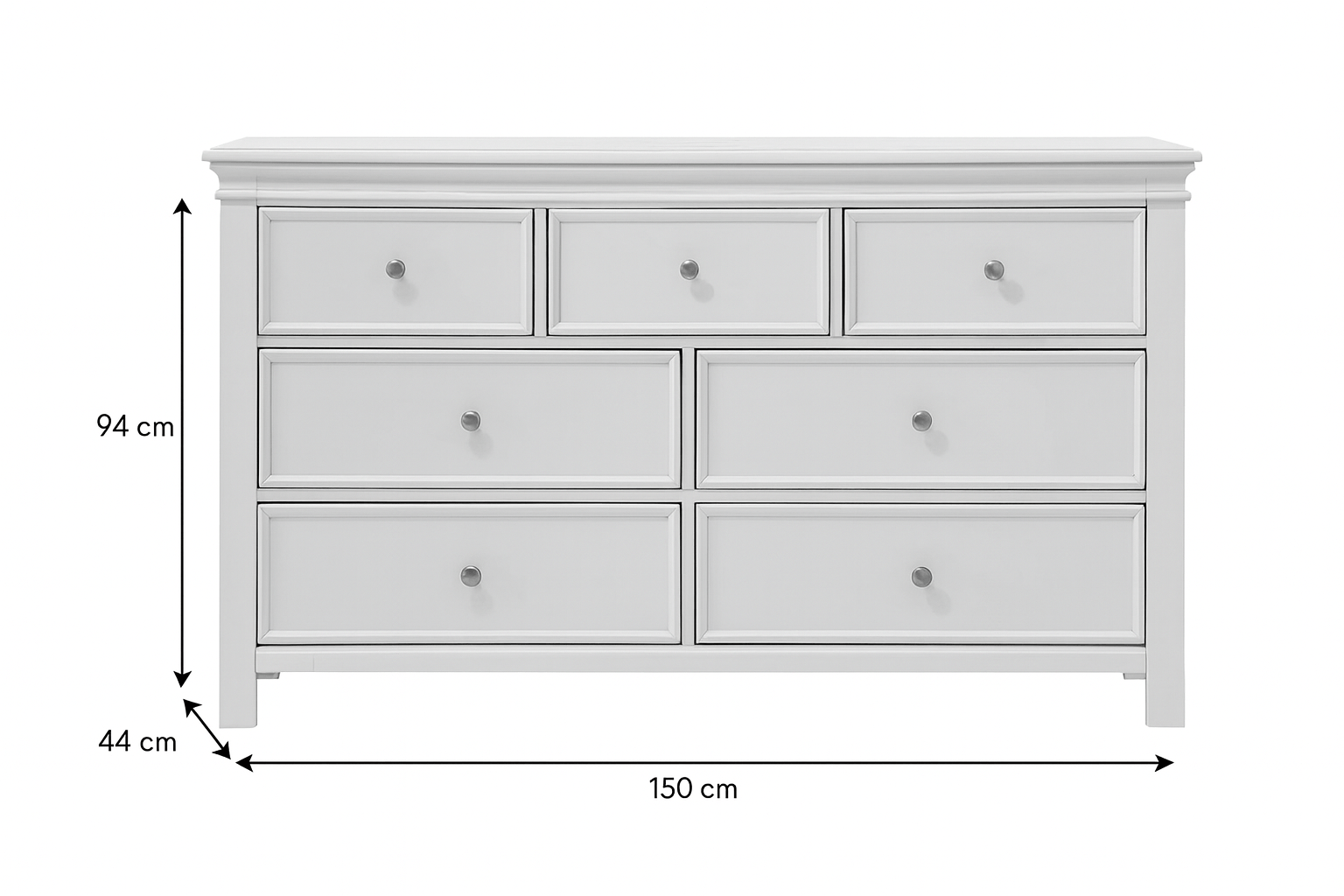 Provence White Wood Dresser Dressers| Roots Furniture