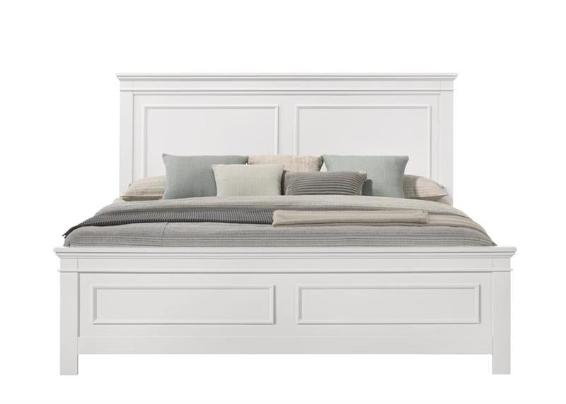 Provence White Wood King bed Beds| Roots Furniture