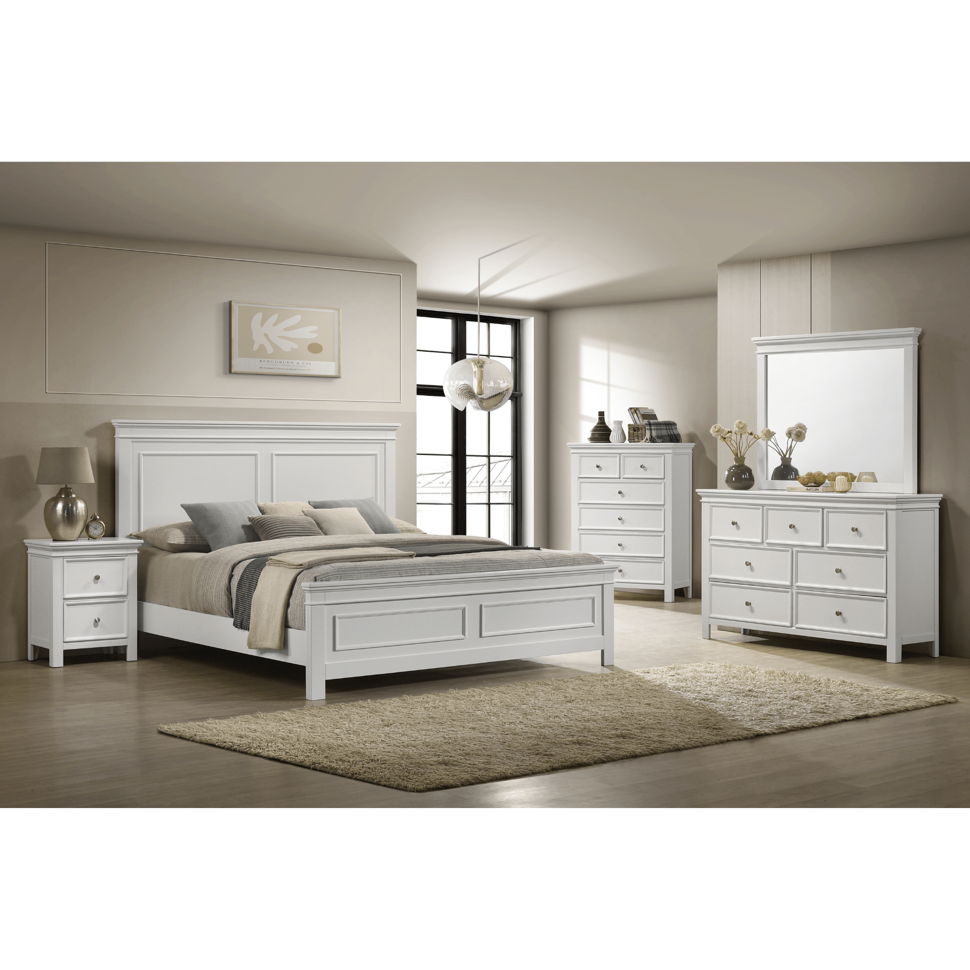 Provence White Wood Night Stand Nightstands| Roots Furniture