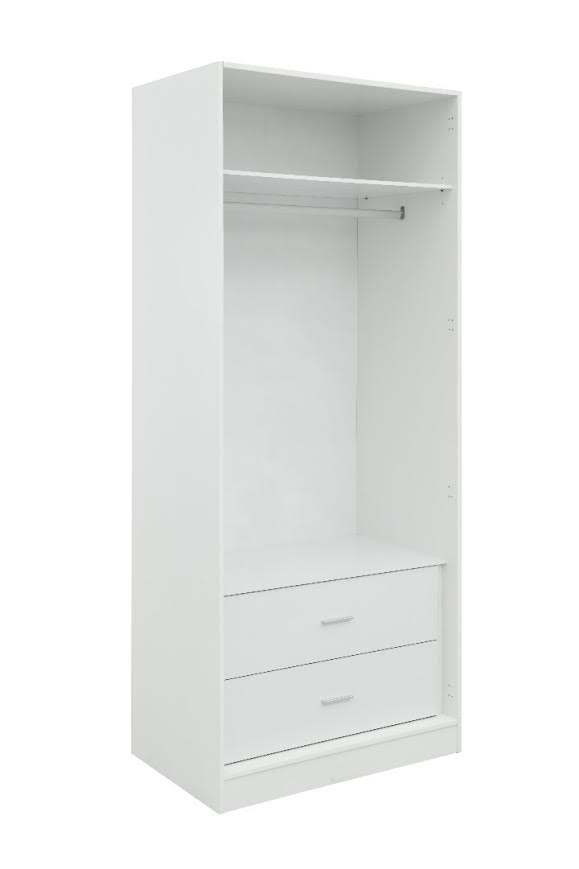Provence White Wood Wardrobe - Al Rugaib Furniture