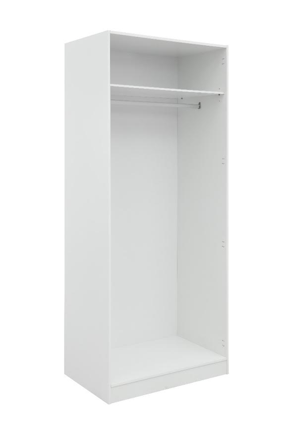 Provence White Wood Wardrobe - Al Rugaib Furniture