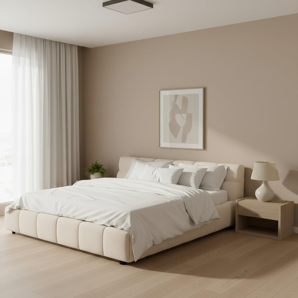Pure Beige Essence KING BED Beds| Roots Furniture