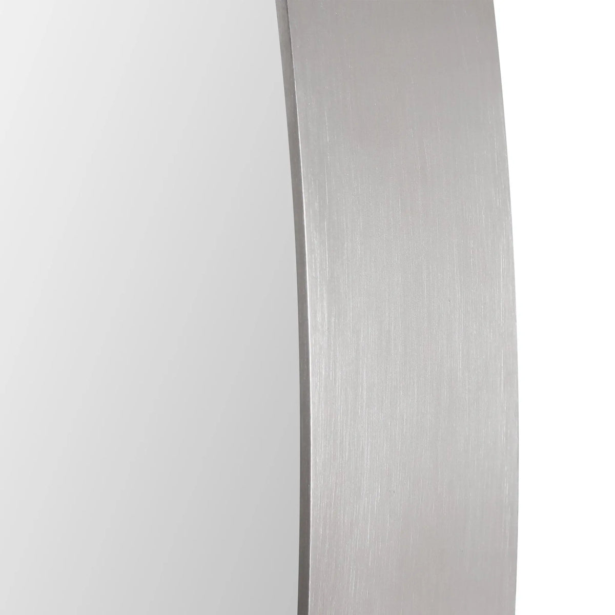 Pursley Brushed Nickel Oval Mirror Mirrors| Uttermost