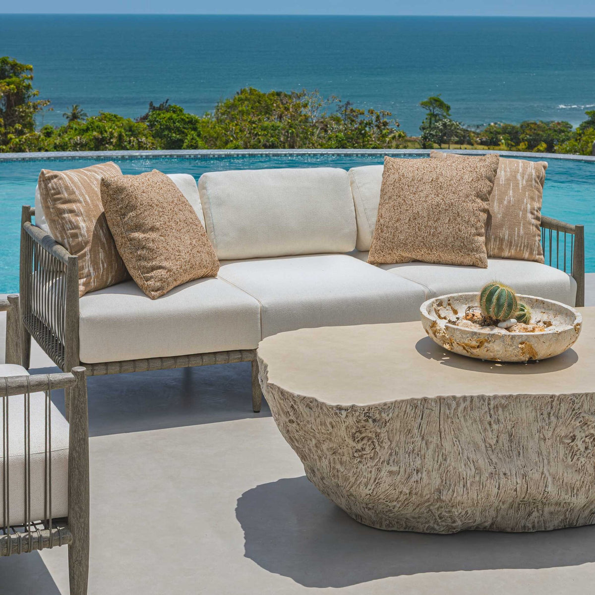 Quarried Stone Indoor-Outdoor Bowl Bowl| Uttermost