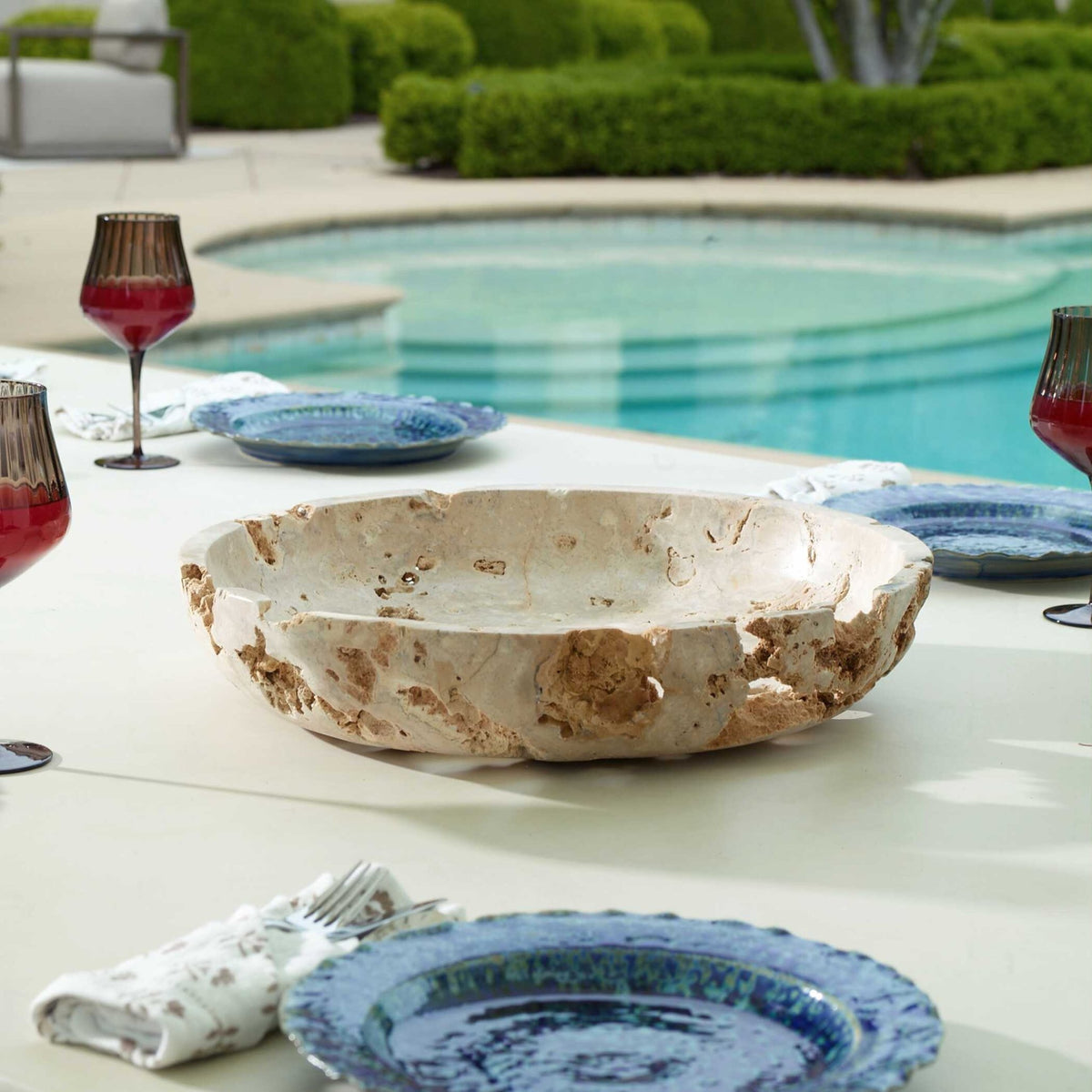 Quarried Stone Indoor-Outdoor Bowl Bowl| Uttermost