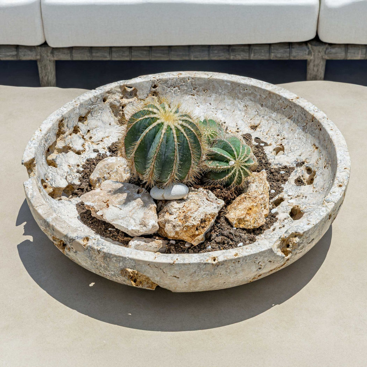 Quarried Stone Indoor-Outdoor Bowl Bowl| Uttermost