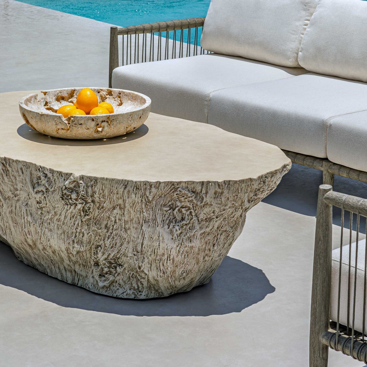 Quarried Stone Indoor-Outdoor Bowl Bowl| Uttermost