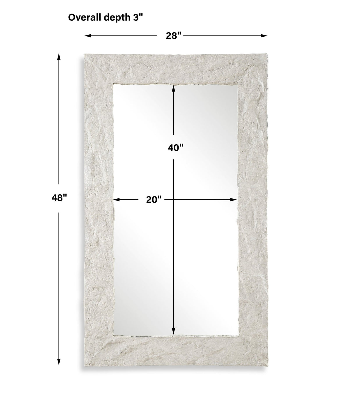 Quarry Rectangle Stone Veneer Mirror Mirrors| Uttermost