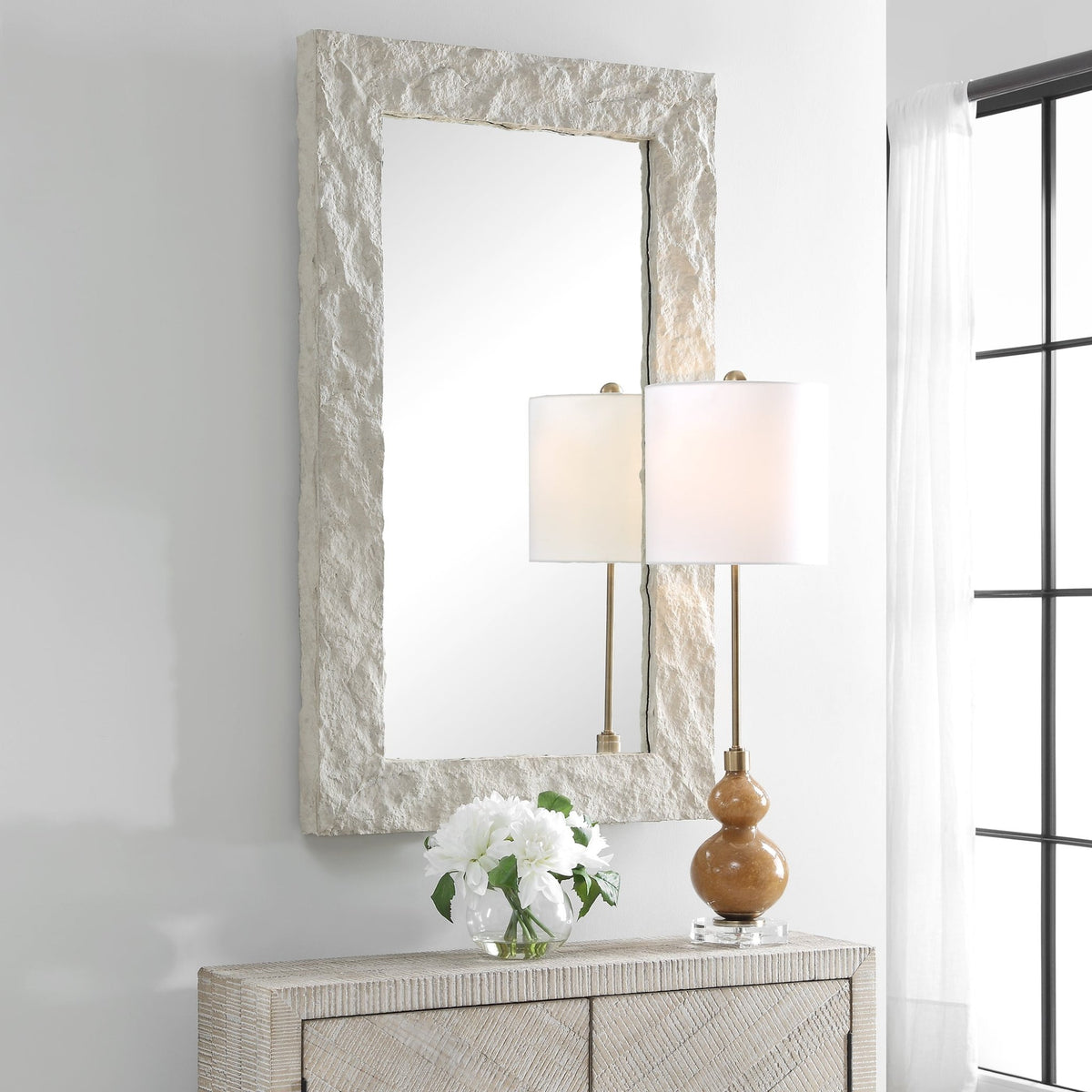 Quarry Rectangle Stone Veneer Mirror Mirrors| Uttermost