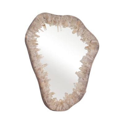 Quartz, 25" Organic Mirror, Ivory - Al Rugaib Furniture