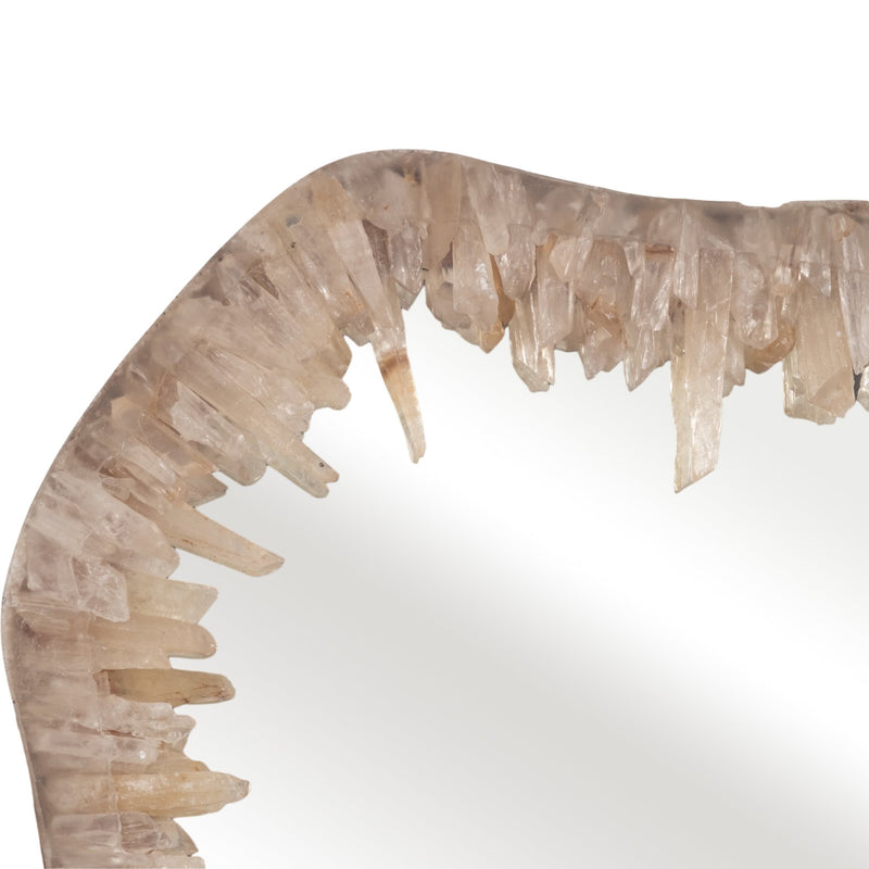 Quartz, 25" Organic Mirror, Ivory - Al Rugaib Furniture