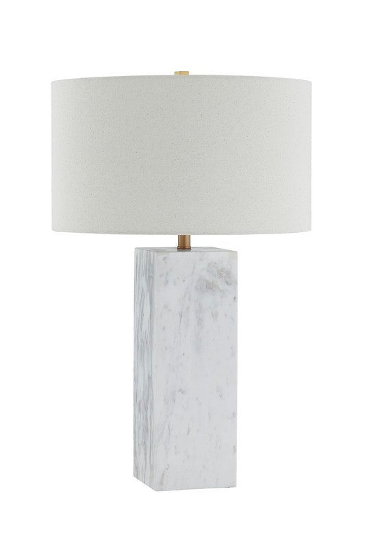 Quartz Grey Marble Table Lamp - Al Rugaib Furniture