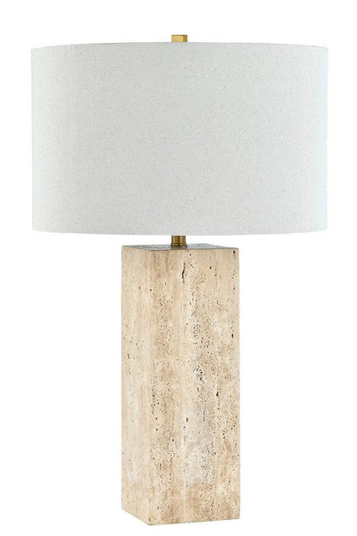 Quartz Travertine Table Lamp - Al Rugaib Furniture