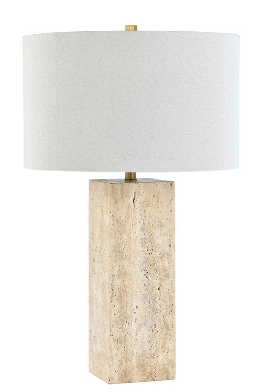 Quartz Travertine Table Lamp - Al Rugaib Furniture