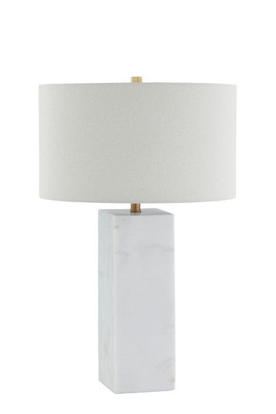 Quartz White MarbleTable Lamp - Al Rugaib Furniture