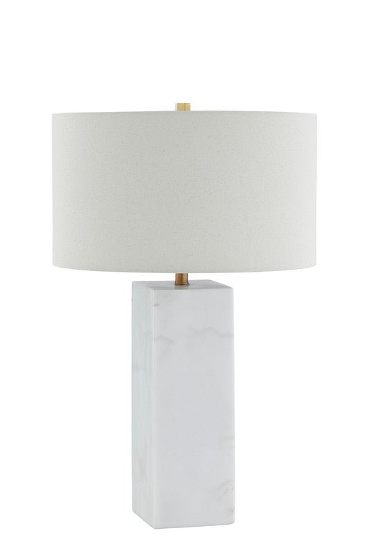 Quartz White MarbleTable Lamp - Al Rugaib Furniture