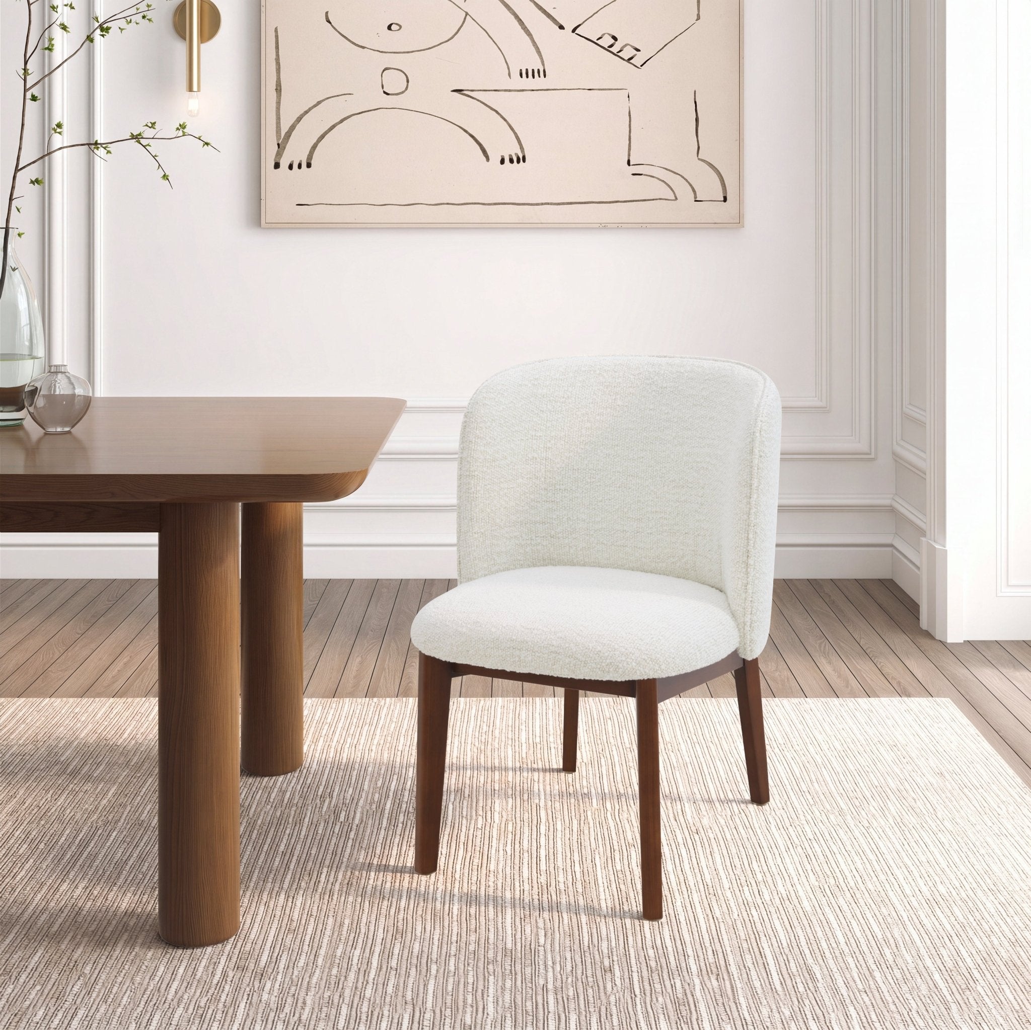 Quiet Storm off white Dining chair-fabric Dining Chairs| Roots Furniture