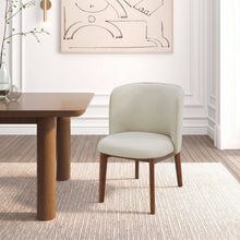 Quiet Storm off white Dining chair-leather