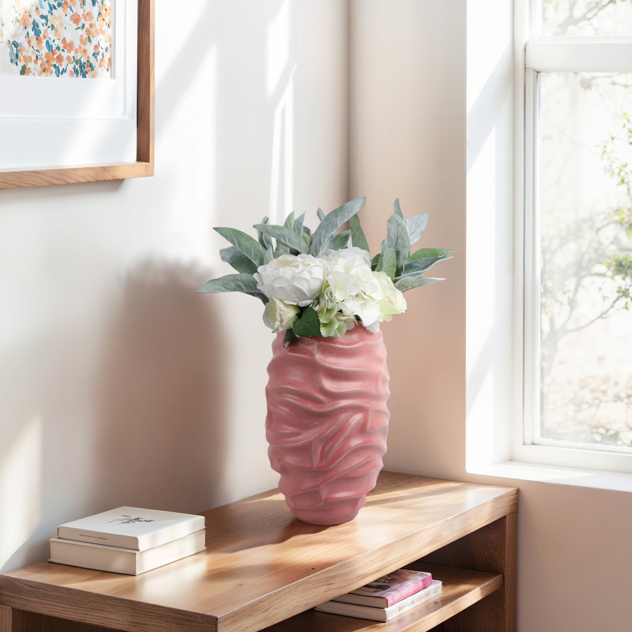 qunlan Porcelain Vase, Bean Red Vases and Jars| Sagebrook Home