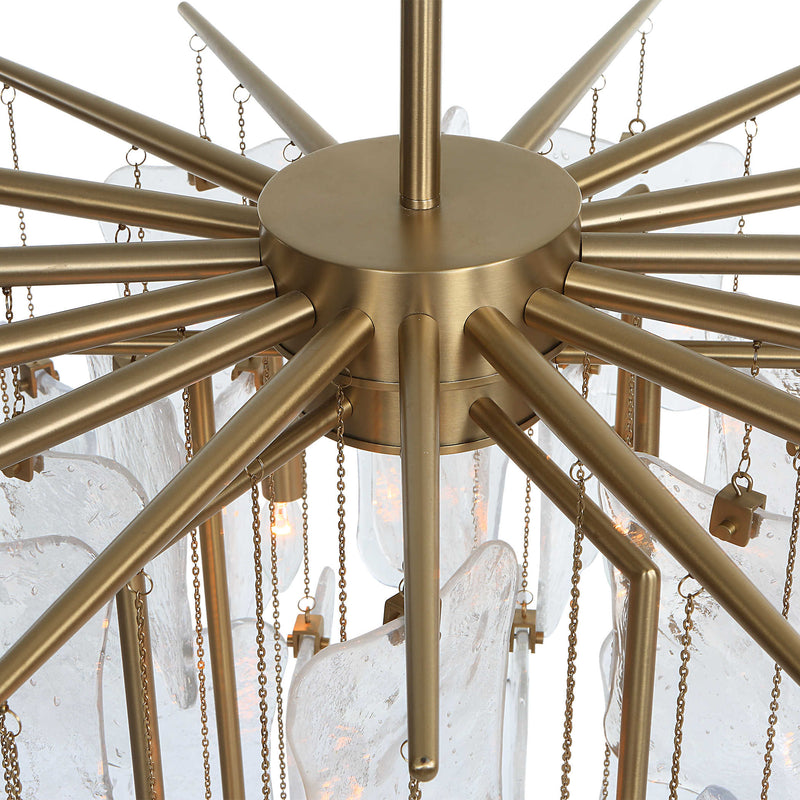 درع مزروع، ثريا 8 أضواء Seeded Shield, 8 Lt Chandelier