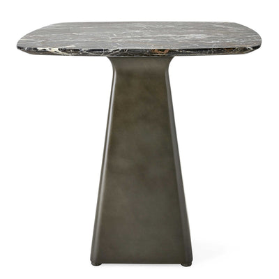 Equilateral Side Table - Marble/Bronze