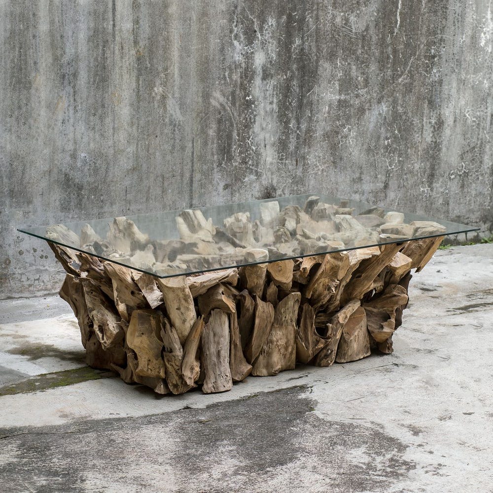Teak Root Coffee Table, 2 Cartons Coffee Tables| Uttermost
