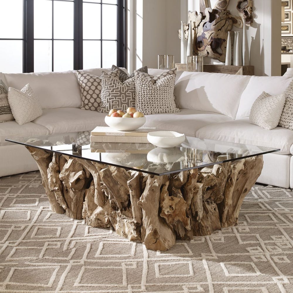 Teak Root Coffee Table, 2 Cartons Coffee Tables| Uttermost