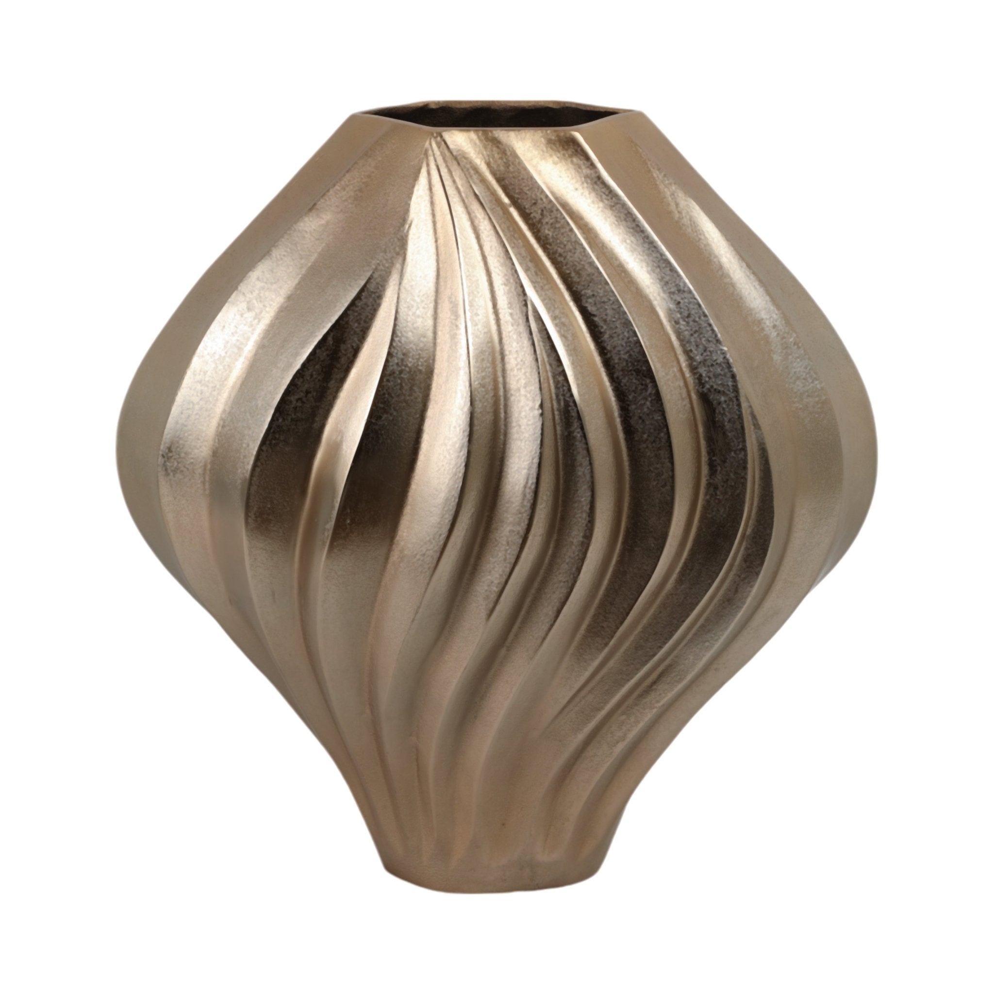Racine Gold Vase Vases and Jars| Sagebrook Home