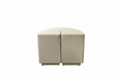 Raghad&Aseel Modular Fabric 1/4 Sector Ottoman - Al Rugaib Furniture