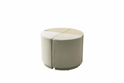 Raghad&Aseel Modular Fabric 1/4 Sector Ottoman - Al Rugaib Furniture