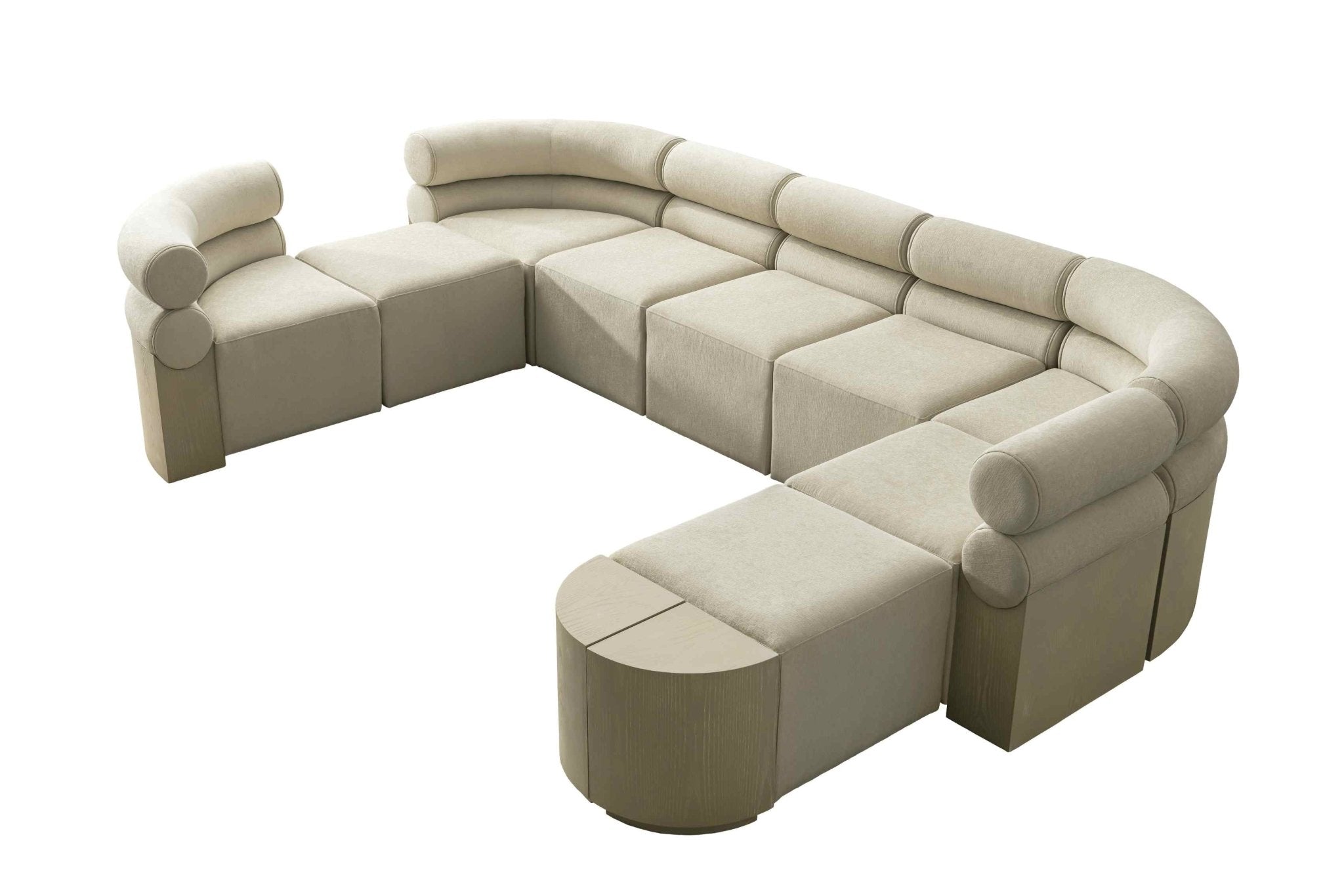 Raghad&Aseel Modular SQR Ottoman Sectionals| Roots Furniture