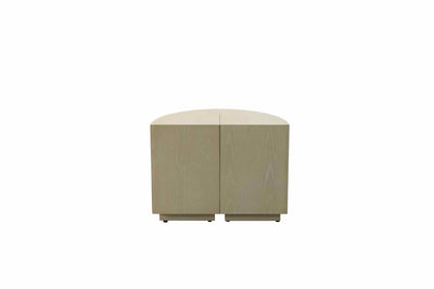 Raghad&Aseel Modular Wooden 1/4 Sector Ottoman - Al Rugaib Furniture
