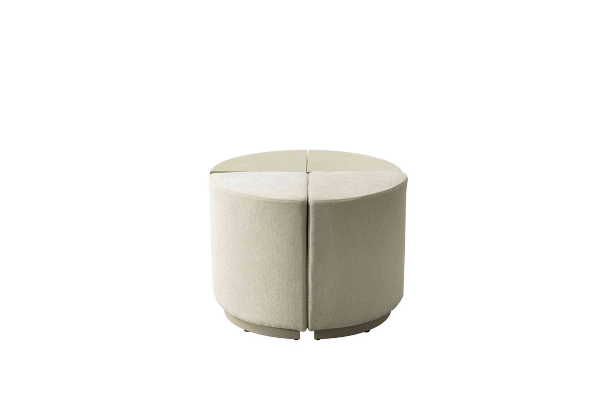 Raghad&Aseel Modular Wooden 1/4 Sector Ottoman Sectionals| Roots Furniture