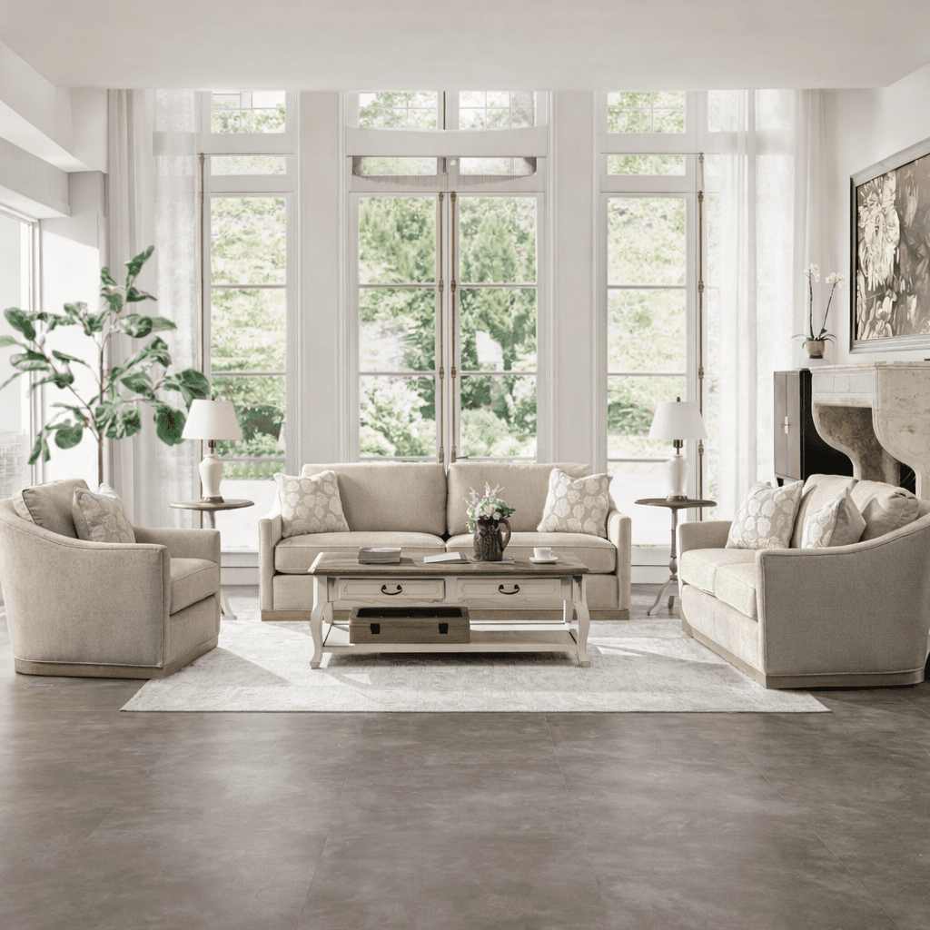 Rahaf Light Beige Living Room Set Living Room Sets| Roots Furniture
