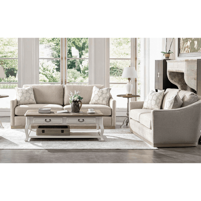 Rahaf Light Beige Living Room Set ( Sofa + Loveseat) - Al Rugaib Furniture